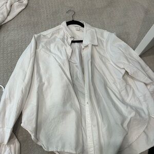 H&M Ivory Button-Up Shirt